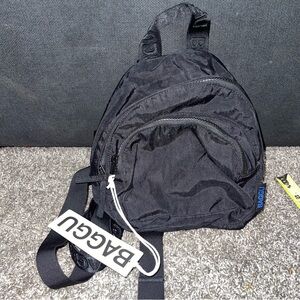 BAGGU Black Mini Nylon Backpack NWT